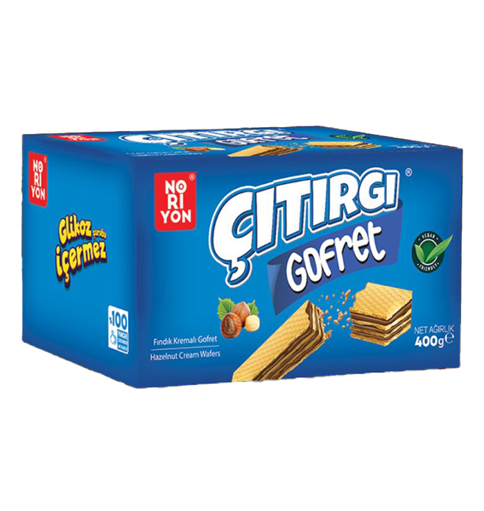 Noriyon Çıtırgı Gofret 400gr Fındıklı